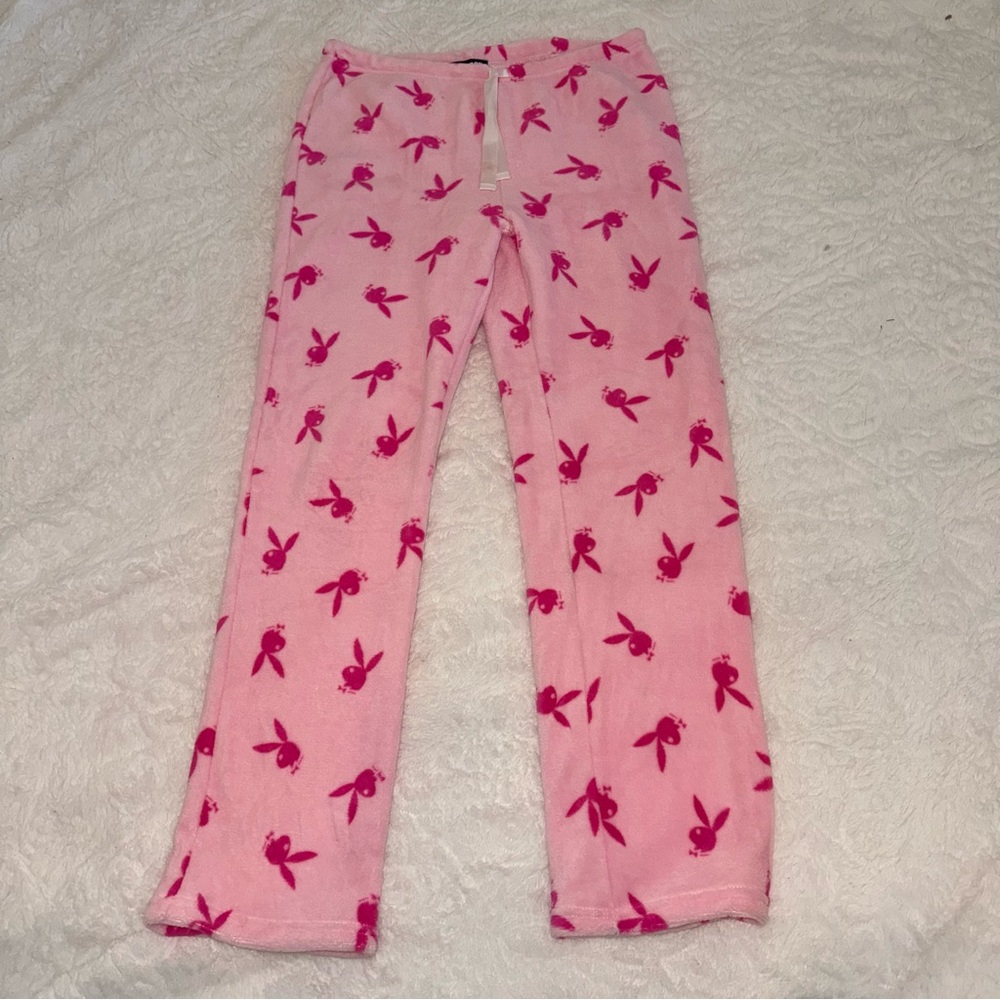 PLAYBOY Pink Bunny Pajama Bottoms